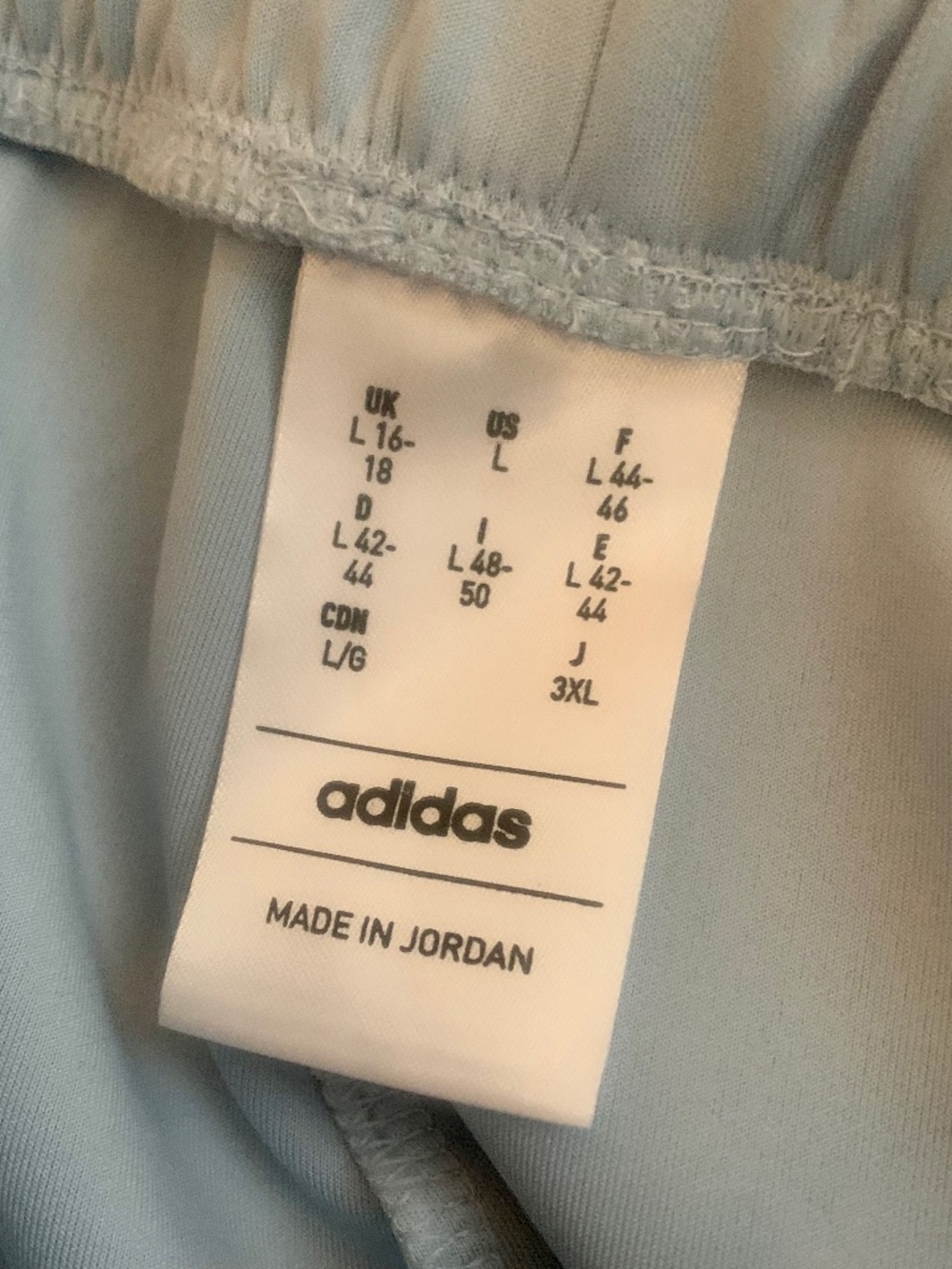 Adidas Women's Aeroready 3-Stripe Light Blue Joggers Sweatpants Large L - Picture 7 of 8